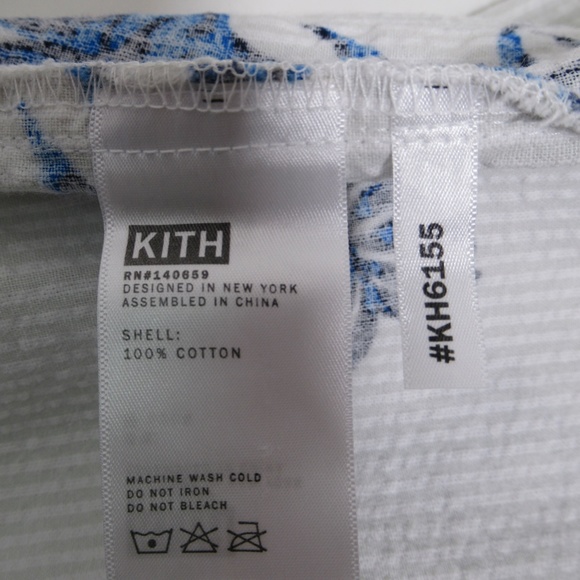 Kith Men's Floral Seersucker Stryker Pant Grey / White Size L KH6155 Summer 2018 - Picture 10 of 12